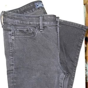 Black Distressed Denim - Abercrombie